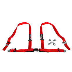 DriftShop 4 Point Harness 2" - Red - Road Approved